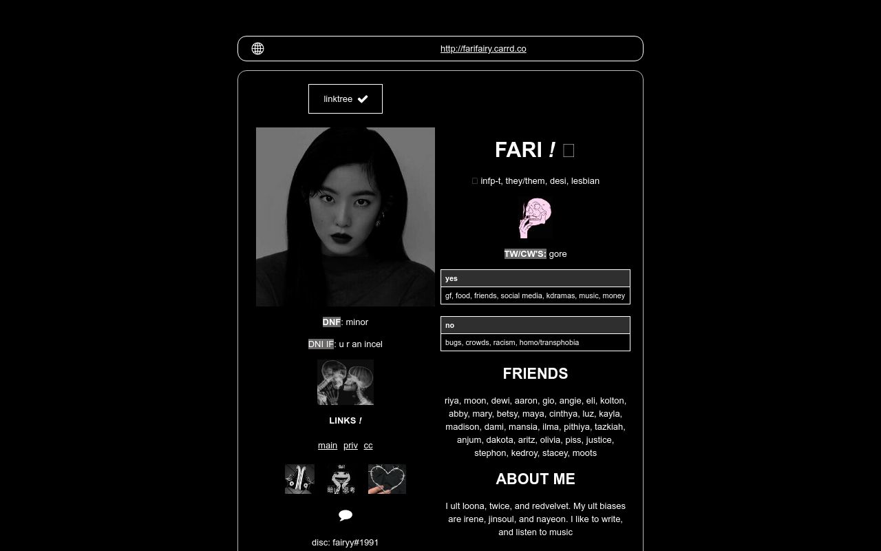 Carrd profile picture for @fari